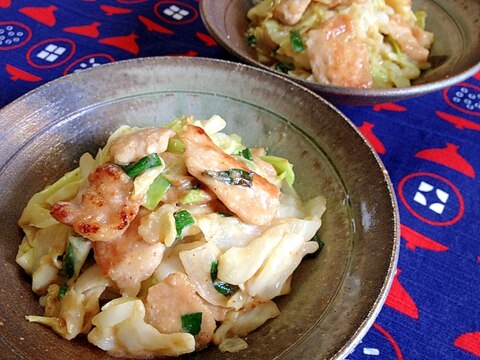 豚肉キャベツ☆胡麻味噌炒め